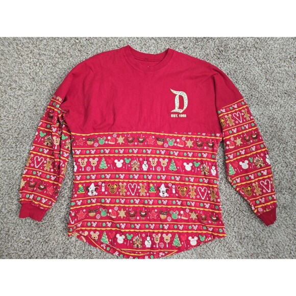 DISNEYLAND PARKS XS Spirit Jersey Christmas Holiday Treats Red Mickey Sprinkles - Picture 1 of 7